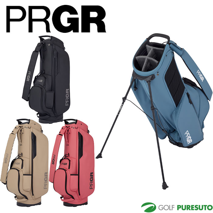 PRGR ゴルフバッグ PCB-110 ホワイト 9.0型　新品未使用 PRGR カジュアルなキャディバッグとヘッドカバーを新発売