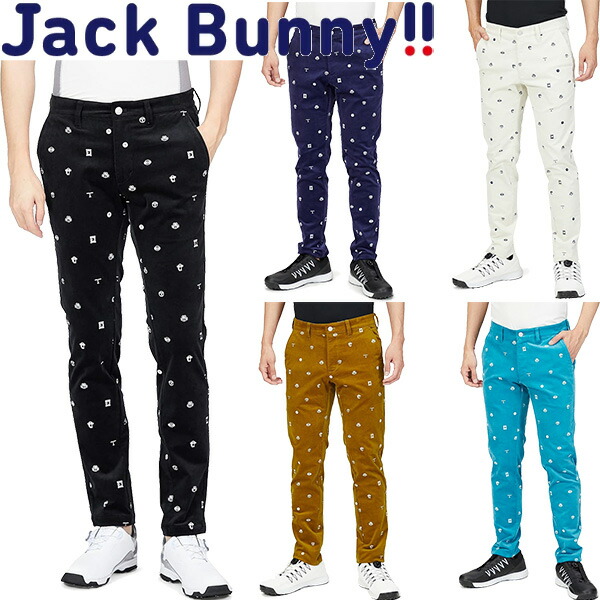 ☆JACK BUNNY ジャックバニー ストレッチ パンツ ロゴ 総柄 2 ロゴ柄プリントPeメッシュ天竺Dot Airショートパンツ | Jack