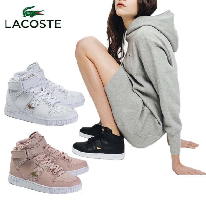 楽天市場 レディース ラコステ Lacoste スニーカー Tramline Mid 1 1 Us シューズ Sfa036l ゴルフ プレスト