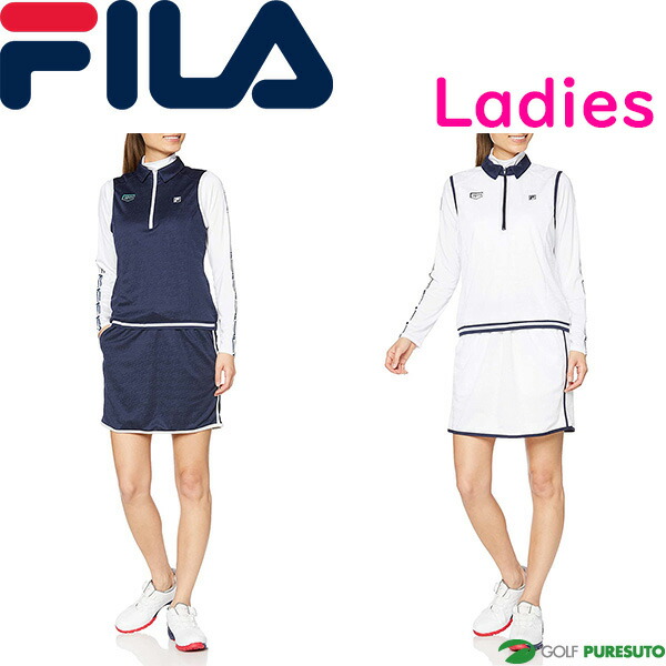 レディース フィラゴルフ ノースリーブワンピース 長袖ショートインナー 751 401 セットアイテム ゴルフウェア Butlerchimneys Com