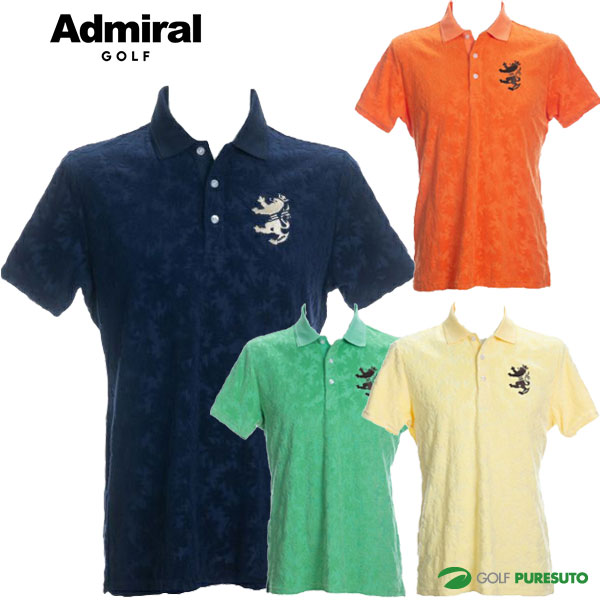 アドミラルゴルフ 半袖 ボタンダウンシャツ メンズ ADMA052 マドラスチェック ポロシャツ ゴルフウェア : ゴルフ プレスト