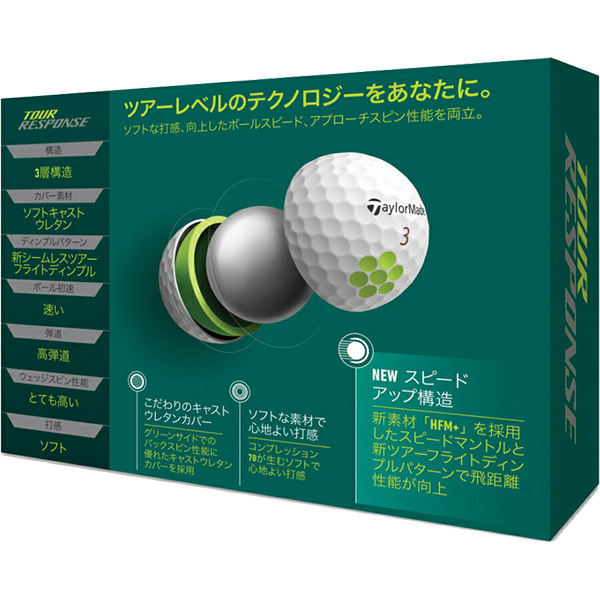 有名な テーラーメイド ゴルフボール ツアーレスポンス 3ダース 36球 日本正規品 Fucoa Cl