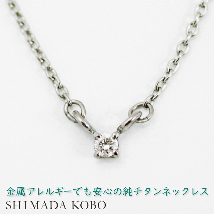 チタンネックレス 天然ダイヤモンド0.05ct 一粒石 ペンダント 純チタン アレルギー対応 チタンペンダント つけっぱなし 温泉OK シンプル おしゃれ 普段使い カジュアル チェーン レディース プレゼント ギフト 自分ご褒美 誕生日 記念日