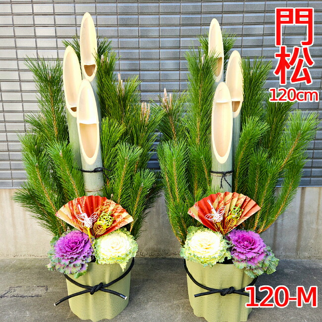 うーこページ　門松一対60センチ 秀〆 門松 60cm 一対 大 2本組 玄関 竹 正月 飾り 縁起物 爆買