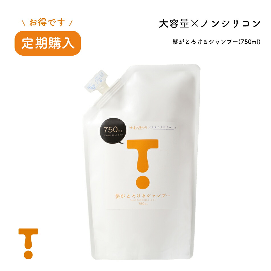 【定期S75】ノンシリコンシャンプー 髪がとろけるシャンプー （750ml）