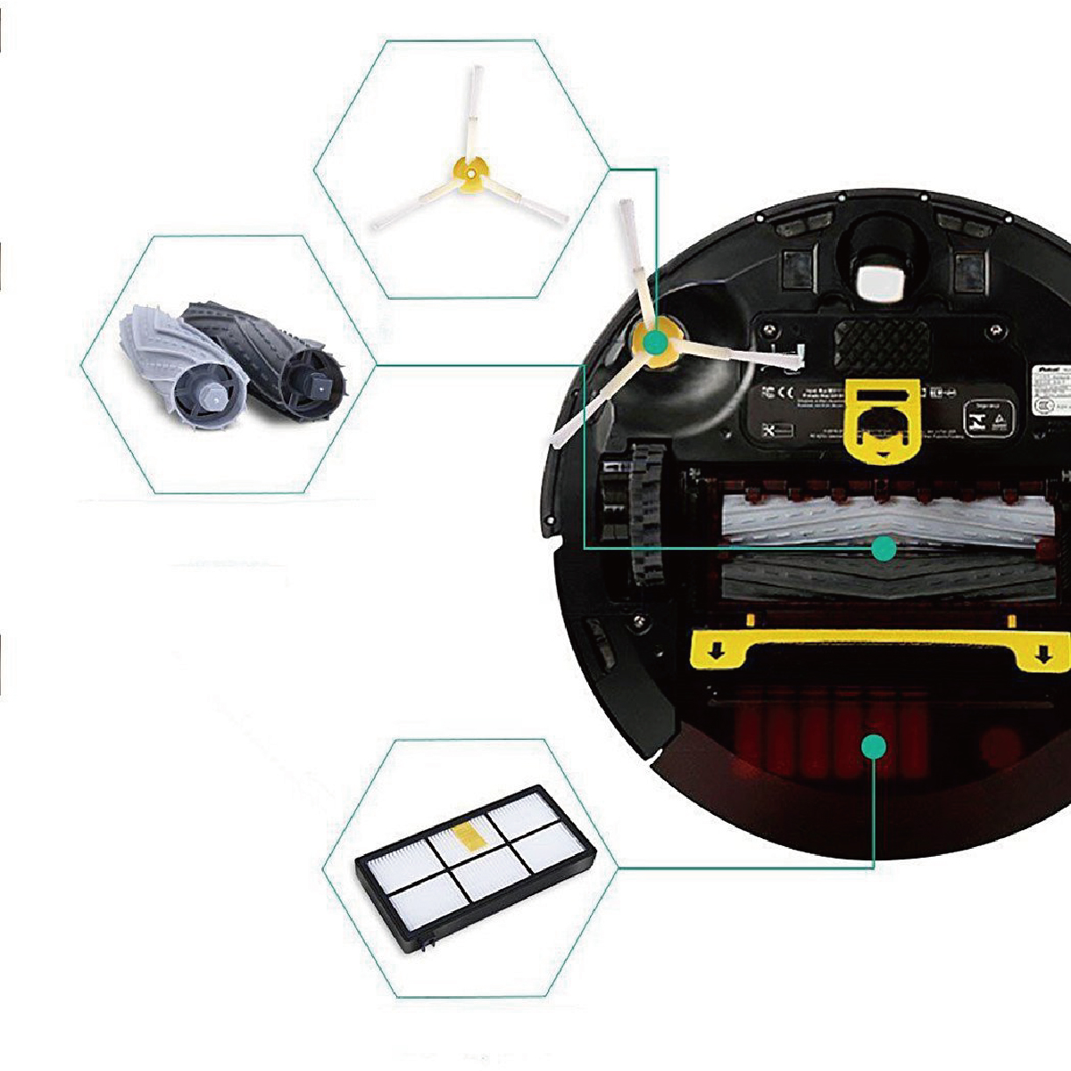 ルンバ ブラシ 互換品 8点セット フィルター 消耗品 i2 iRobot