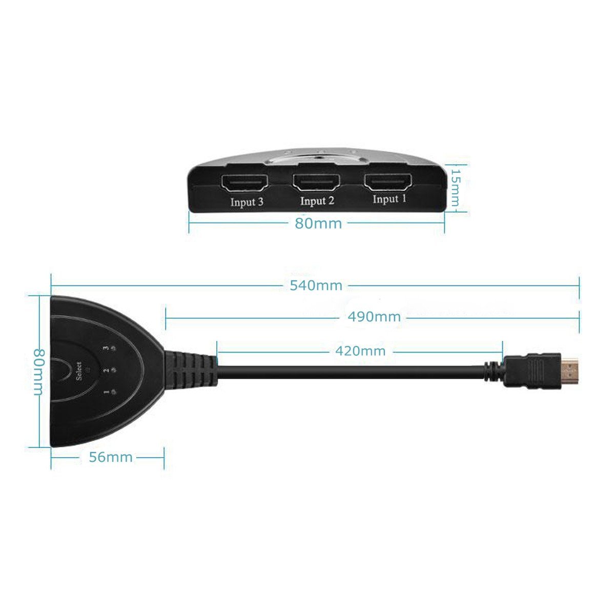 3HDMI to HDMI メス→オス HDMI切替器 セレクター 変換 変換アダプタ 光デジタル ディスプレイ モニタ ケーブル 3ポート 3D対応 レコーダー パソコン PS3 Xbox 3入力 1出力 周辺機器 3HDMI to HDMI メス→オス HDMI切替器 セレクター 変換 変換アダプタ 光デジタル ディスプレイ モニタ ケーブル 3ポート 3D対応 レコーダー パソコン PS3 Xbox 3入力 1出力 周辺機器