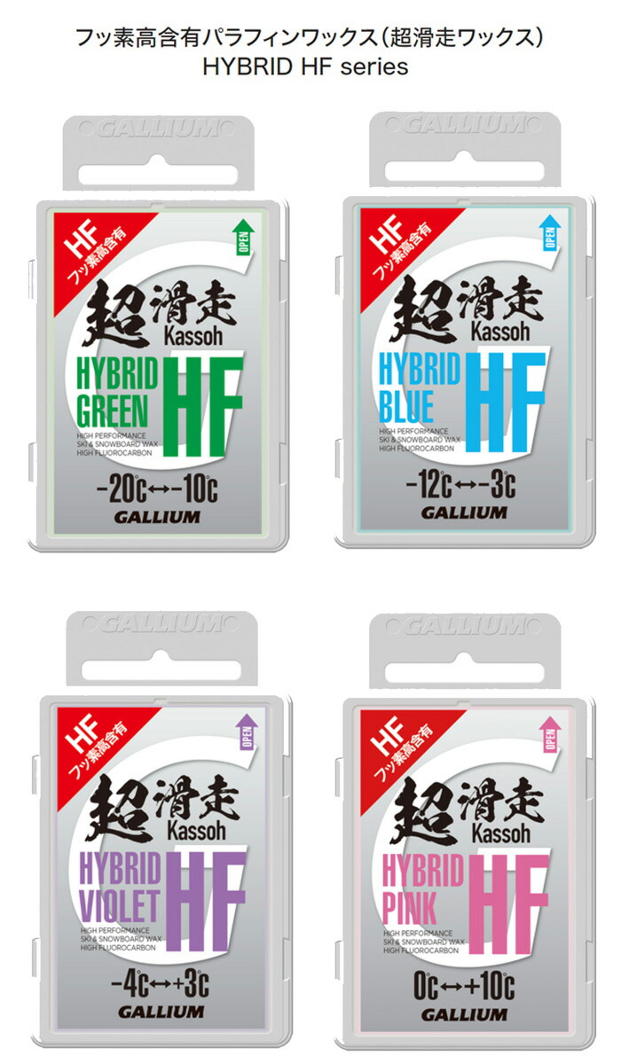 GALLIUM スキースノーボード用HFワックス50gまとめ売り HYBRID HF BLUE(50g) | 株式会社ガリウム | GALLIUM CO.,LTD