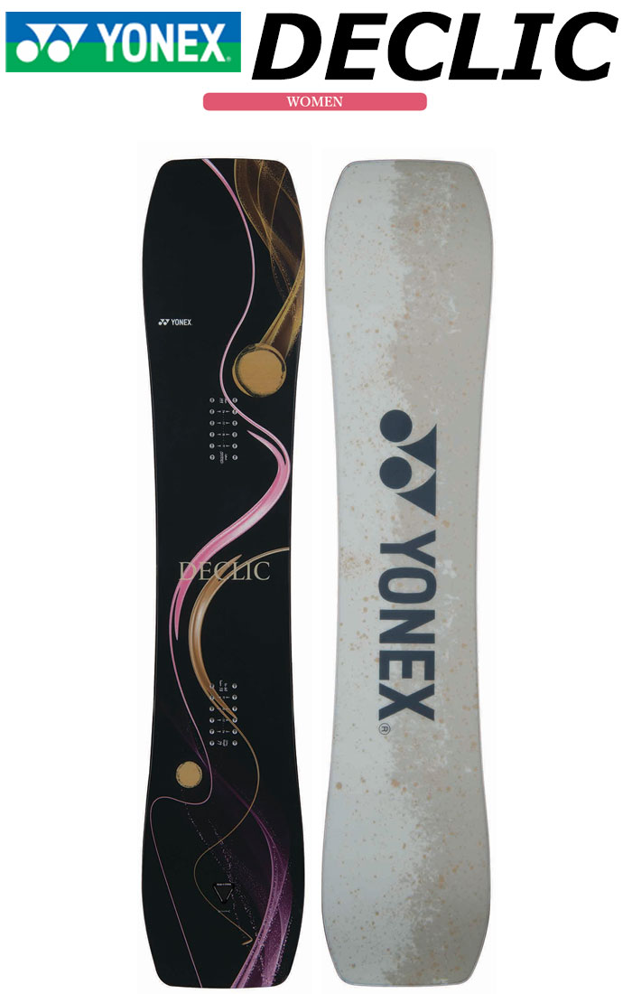 YONEX ヨネックス 正規品 25-26 (DECLIC) デクリック SNOWBOARD スノーボード 板 ブラック/ゴールド｜Purple Haze