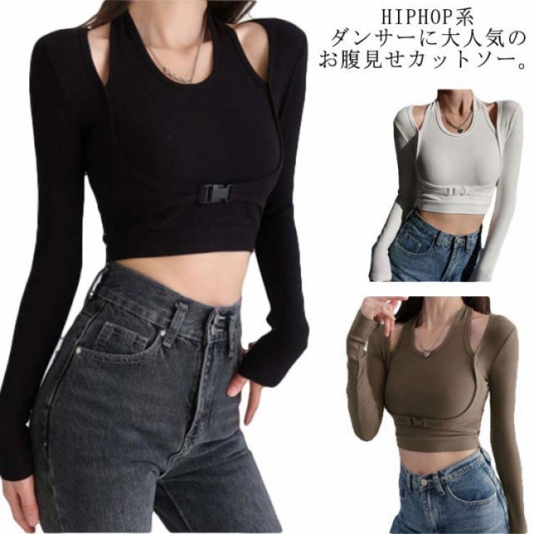 【未使用】 レペット ラップオーバーカットソー セクシー 腹出し 522-60 楽天市場】カットソー レディース へそ出し リブ トップス 重ね着