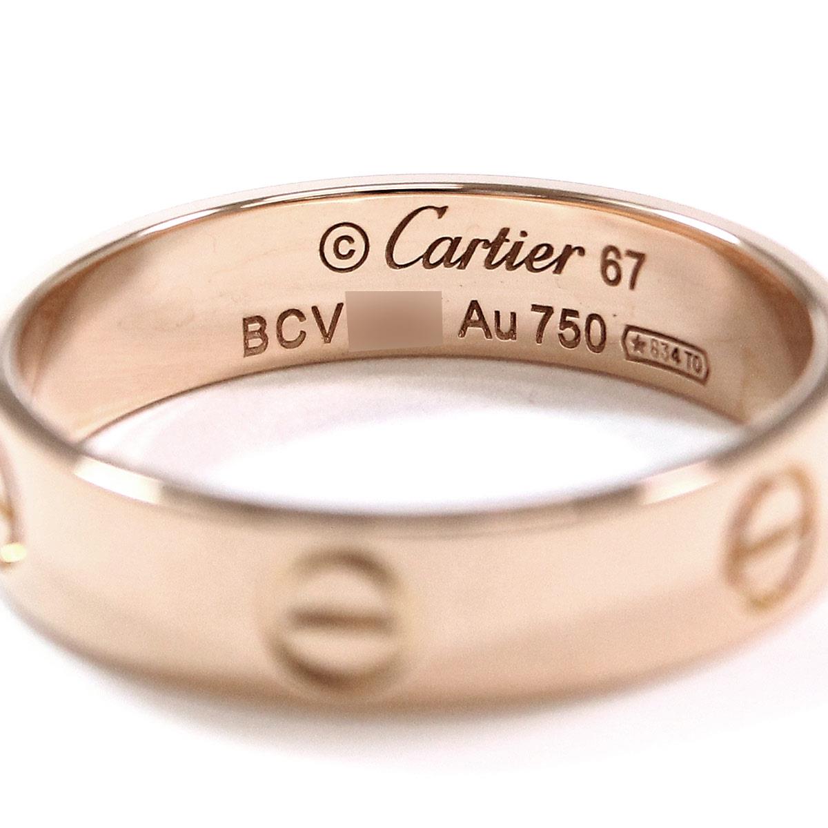 Purpose Inc Cartier Cartier love ring 67 K18PG 18karat gold pink