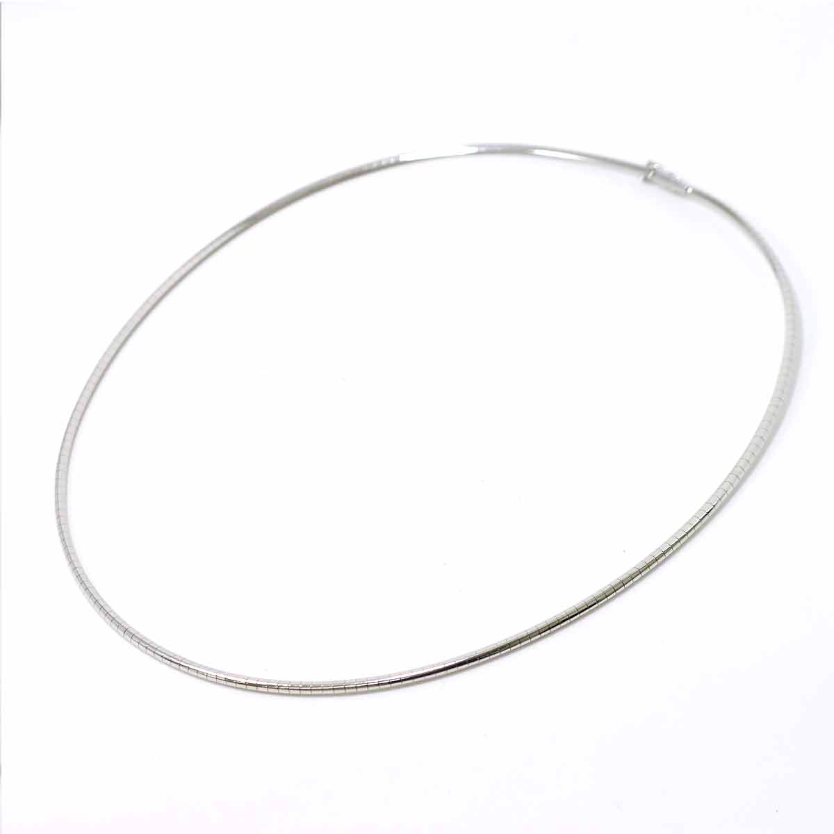 K18 WG ネックレス 750 Necklace 42cm ホワイトゴールド レディース