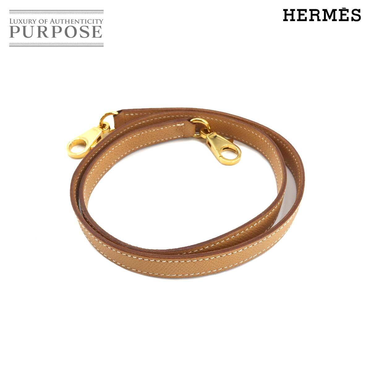 エルメス HERMES ケリー ボリード 肩肉 同盟罷工一回り クシュベル 自然的 赤銅色 小物 Shoulder Strap 【中古】
