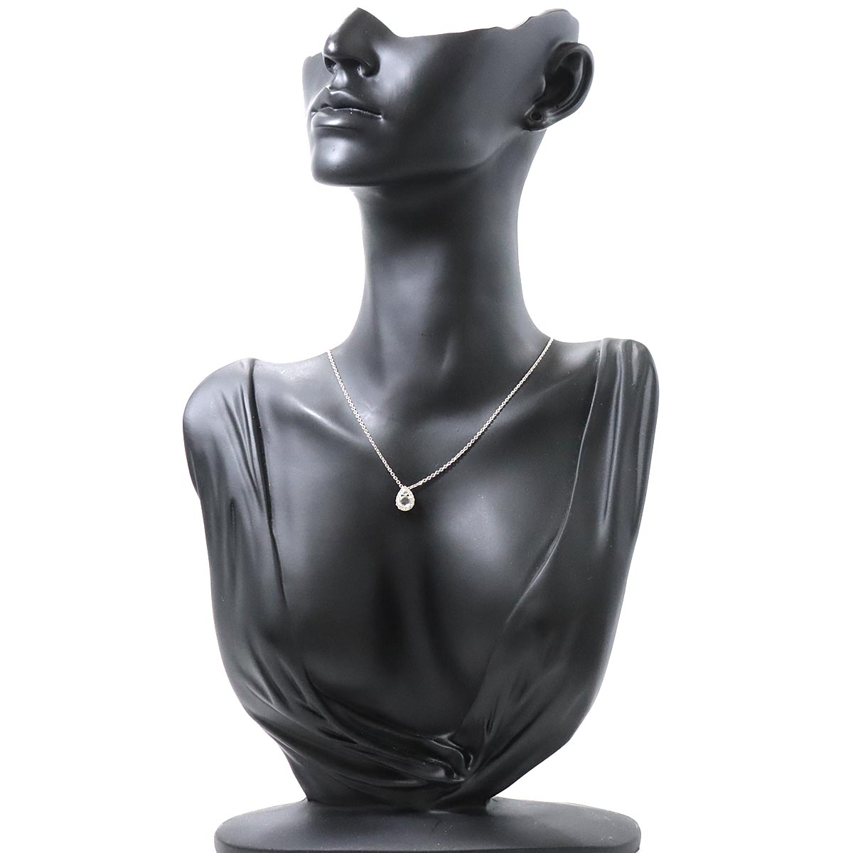ダイヤ K18 WG Diamond 45cm ネックレス 750 ホワイトゴールド 