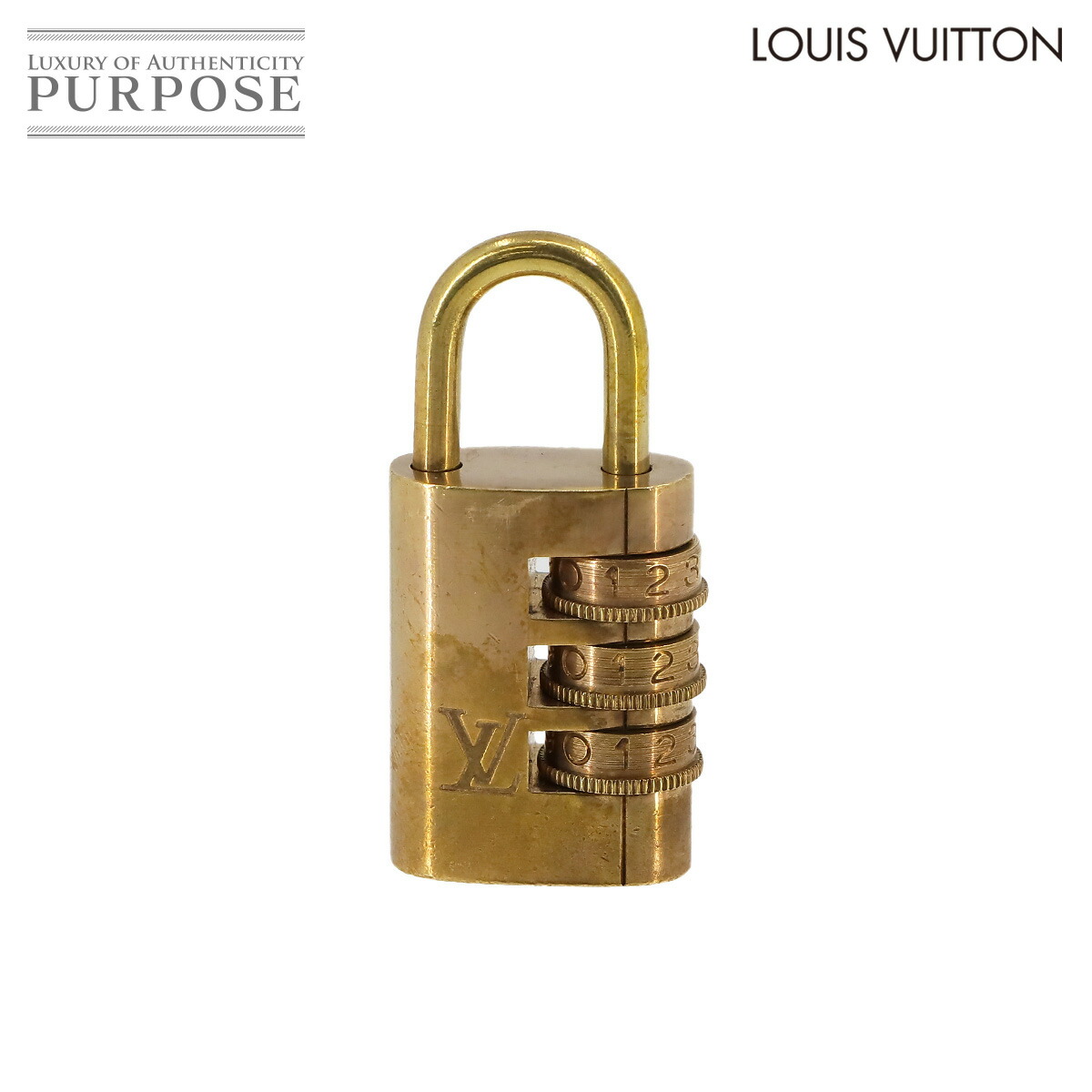 ルイ ヴィトン LOUIS VUITTON ダイヤル式 パドロック LV ロゴ ゴールド 南京錠 カギ Dial Padlock 【中古】|VINTAGE LOVER PURPOSE