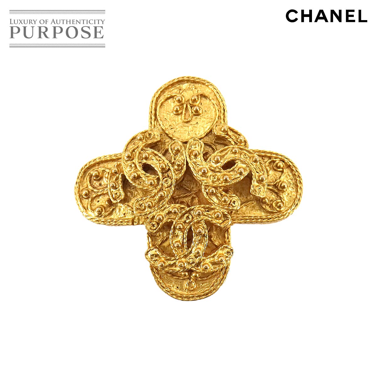 シャネル　CHANEL  トリプルココブローチ 楽天市場】CHANEL シャネル ブローチ ヴィンテージ トリプルココ