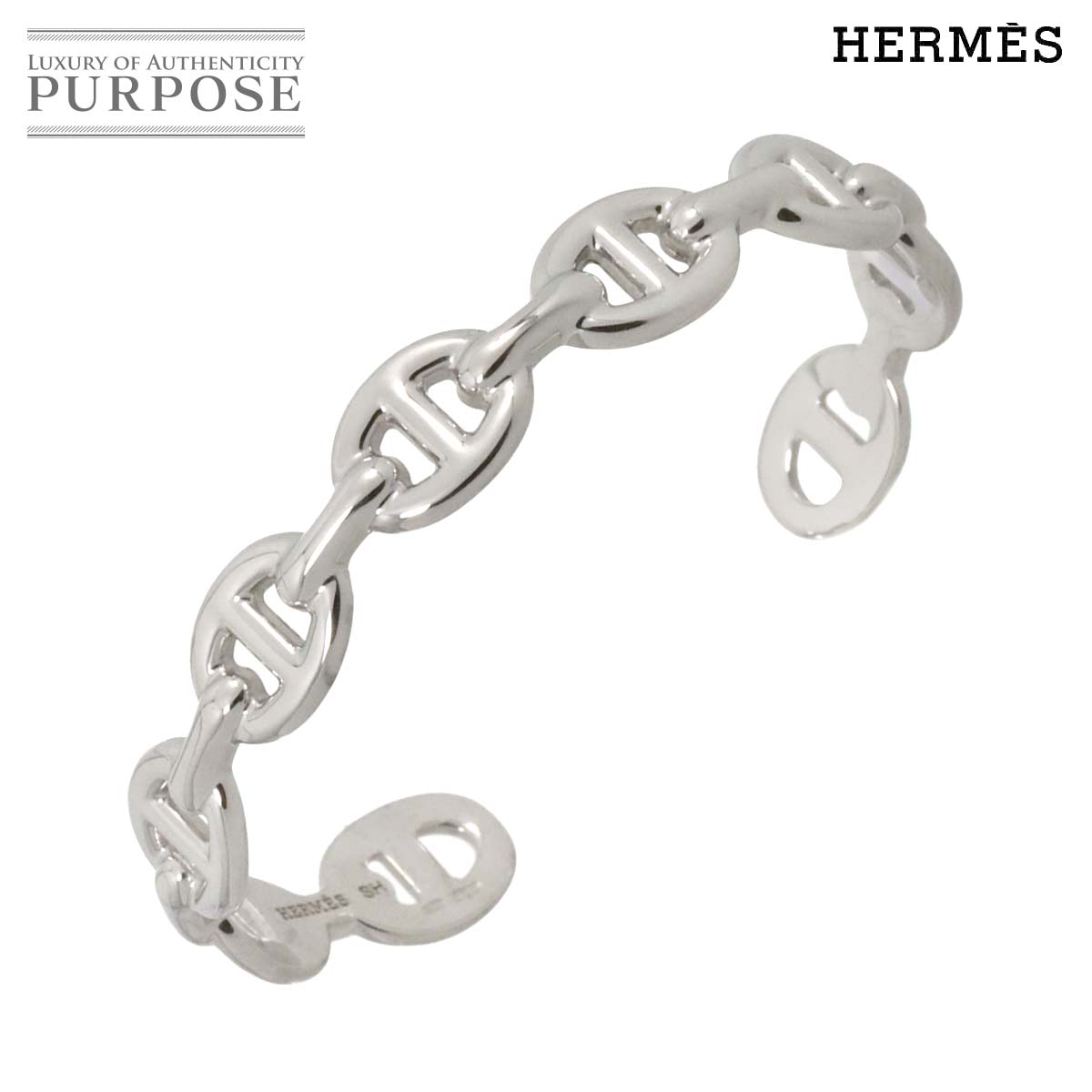 楽天市場】エルメス HERMES バングル シェーヌダンクル シルバー