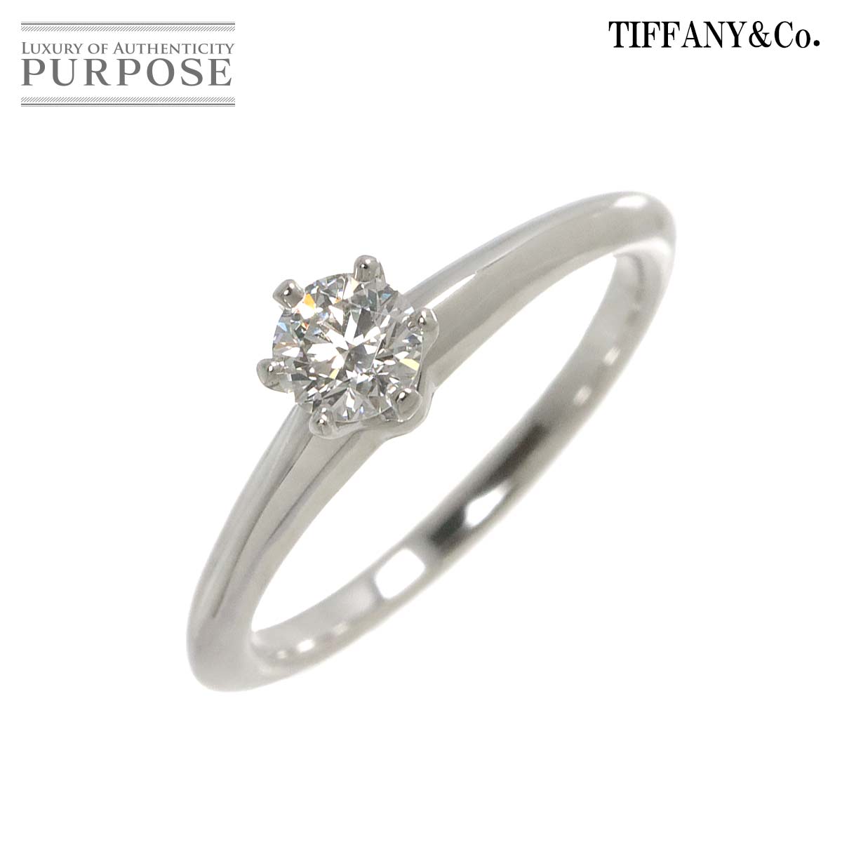 Tiffany & Co. プラチナ ソリティアリング Tiffany & Co. - 新品仕上げ済✨ティファニー ハーモニー ソリティア