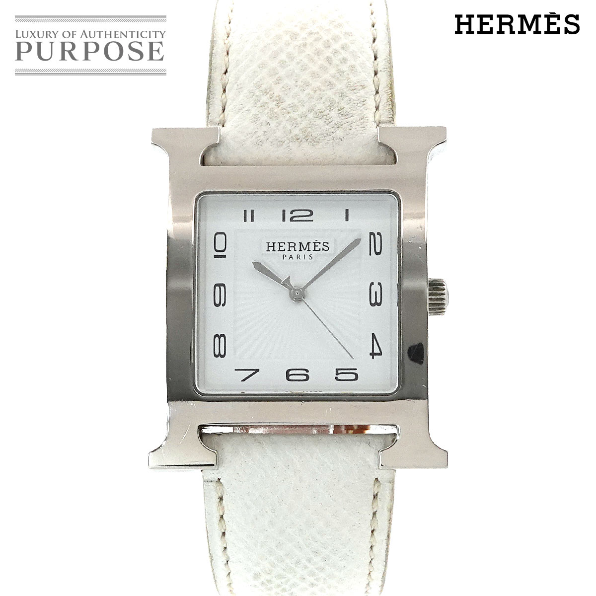最終値下げ HERMES エルメス Hウォッチ HH1.801 メンズ HH1.801 ホワイト HERMES（エルメス）Hウォッチ 中古 | 東京