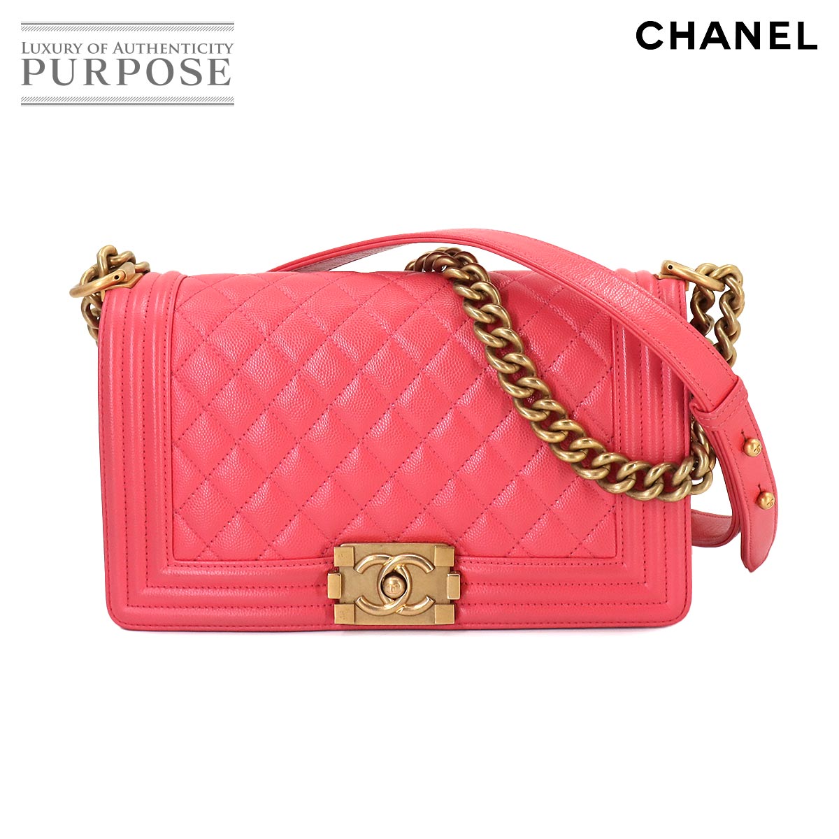 CHANEL ボーイシャネル キャビア フォンケース ミニクロスバッグ CHANEL シャネル ボーイシャネル ミニチェーンショルダーバッグ
