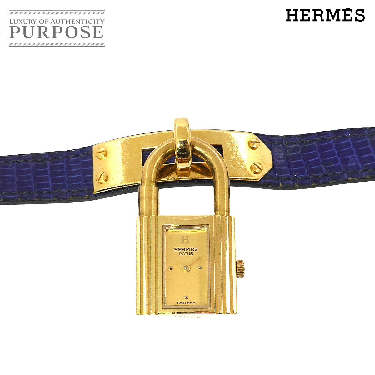 美品 HERMES エルメス ケリーウォッチ ベルト 2本まとめ クロコダイル 美品 HERMES エルメス ケリーウォッチ ベルト 2本まとめ
