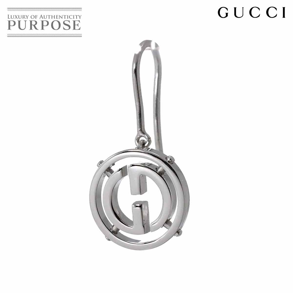 GUCCI グッチ Gロゴ K18WG ピアス 片方 GUCCI - グッチ GUCCI ピアス G ロゴ スクエア K18WG ※片方のみ