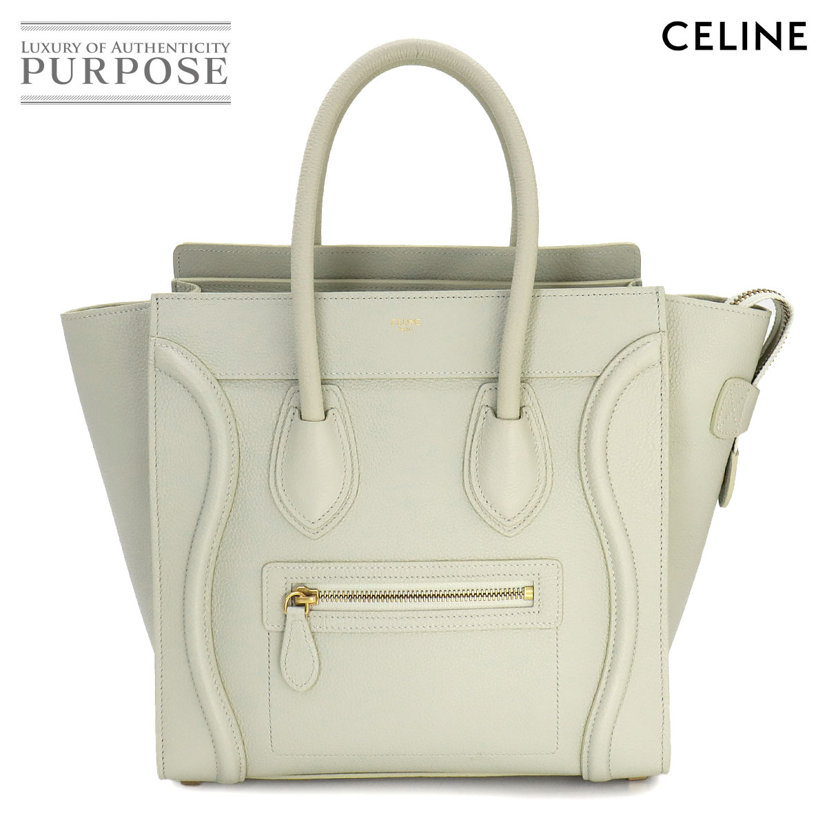 即購入オッケー　　　　4点 CELINE セリーヌ 2WAYショルダーバッグ ラゲージマイクロ モス