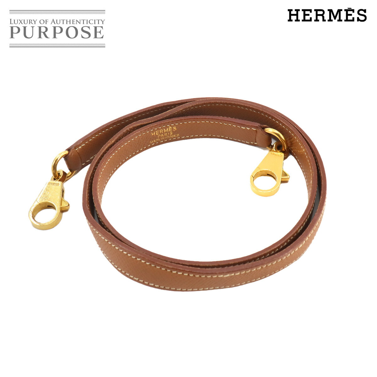 HERMES - エルメス HERMES ショルダーストラップ ケリー用 ボリード用 クシュベル ゴールド ゴールド ユニセックス 送料無料【中古】 z2717 HERMES - エルメス HERMES ケリー ボリード ショルダー