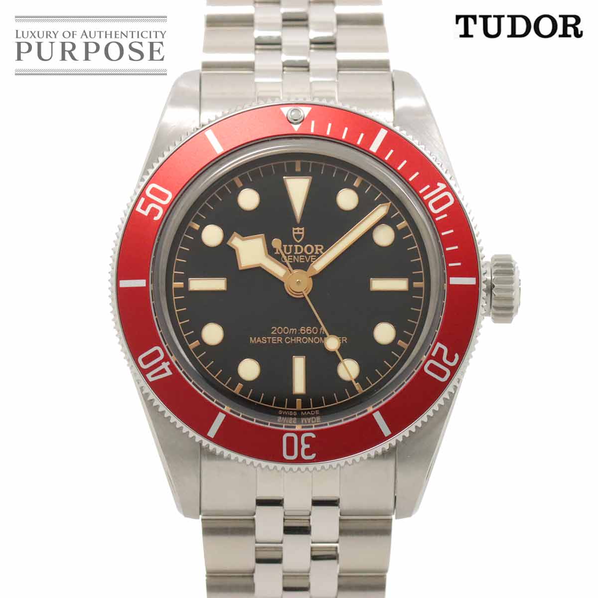 チュードル TUDOR 7941A1A0 ブラックベイ レッドベゼル 自動巻き TUDOR チュードル 7941A1A0 ブラックベイ レッドベゼル 自動巻き