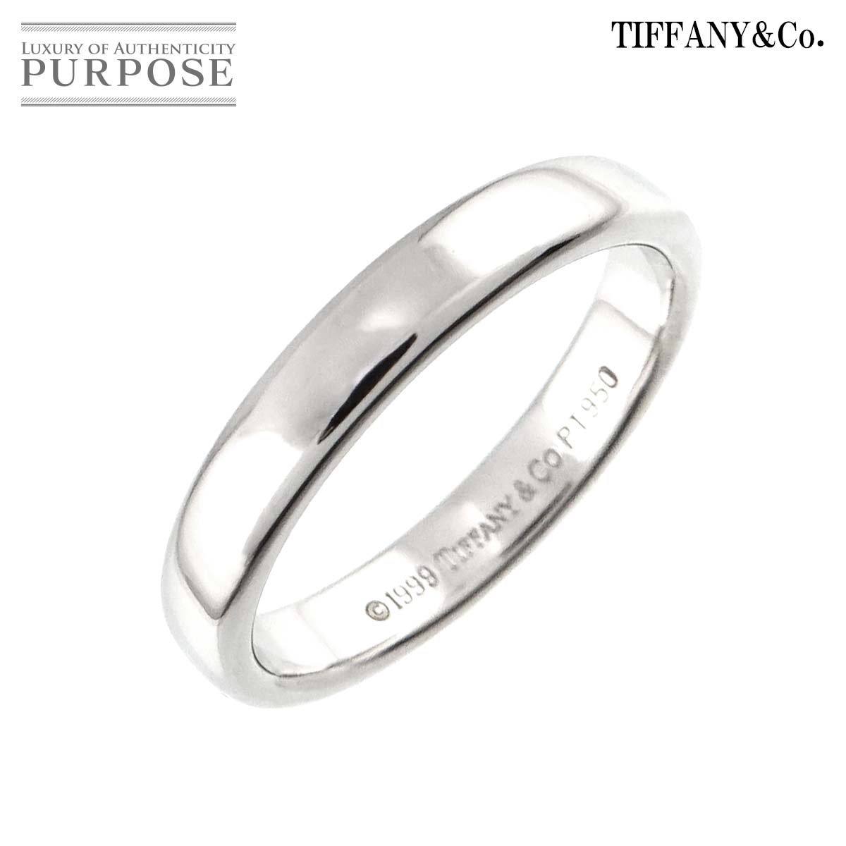 【Tiffany & Co】Tiffany Forever 結婚指輪 幅3mm ティファニー フォーエバー ウェディング バンドリング プラチナ