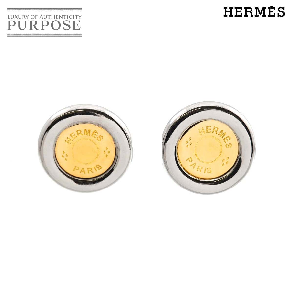 ✨極美品✨HERMES キュリオジテ セリエ キーモチーフ ピアス コンビカラー 楽天市場】エルメス HERMES ピアス ロゴ キュリオジテ ゴールド