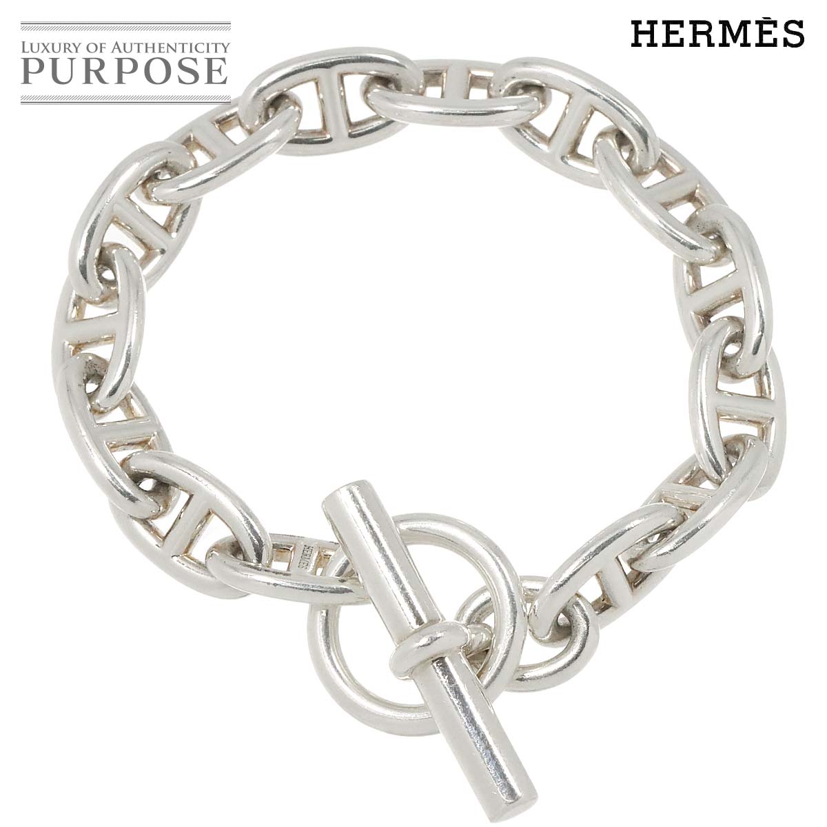 HERMES シルバーチェーンブレスレット 専用ケース付き 楽天市場】エルメス ブレスレット アミュレット カデナ チェーン