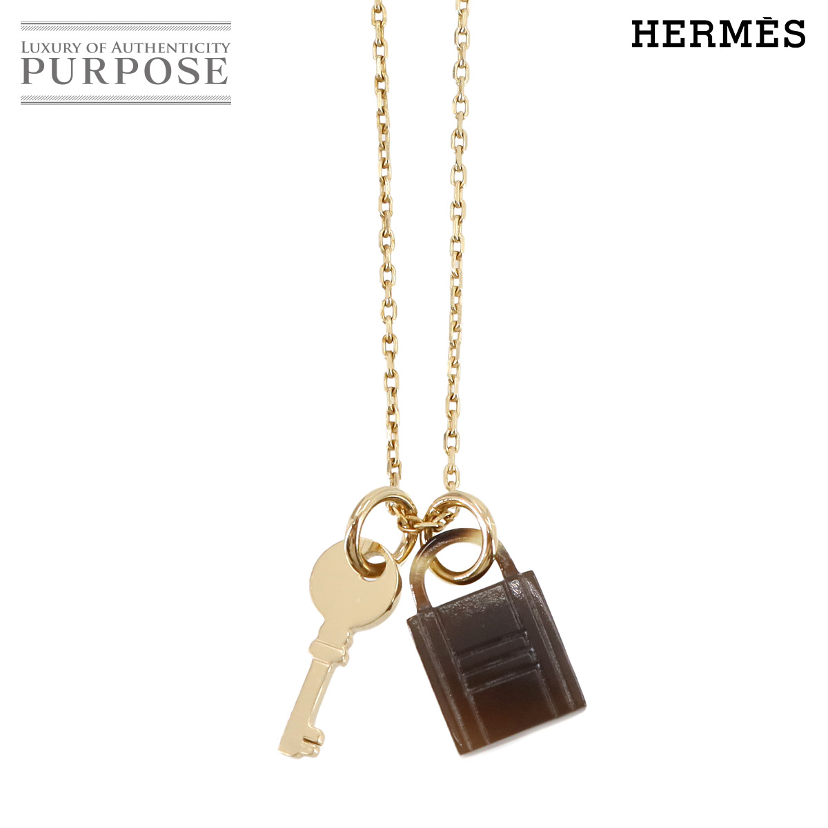 未使用品　エルメス　ペンダント　アミュレット　パドロック GM HERMES(エルメス) アミュレット パドロックGM ロングネックレス