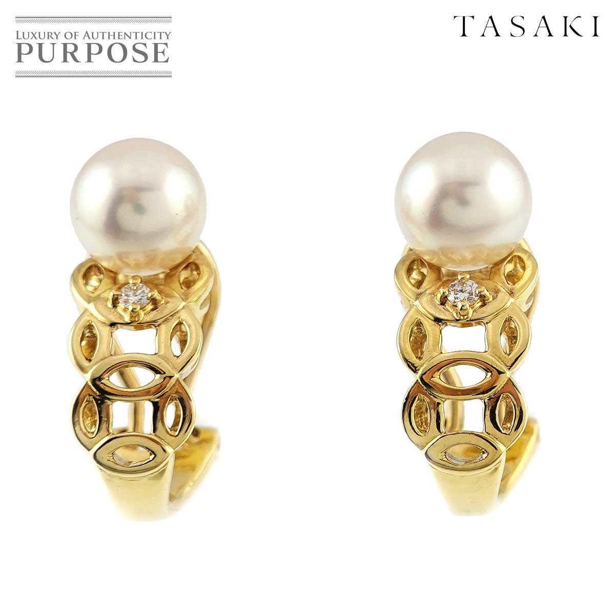 【TASAKI】あこや真珠 イヤリング (クリップタイプ/7.5mm) TASAKI】あこや真珠 イヤリング (クリップタイプ/7.5mm) (TASAKI