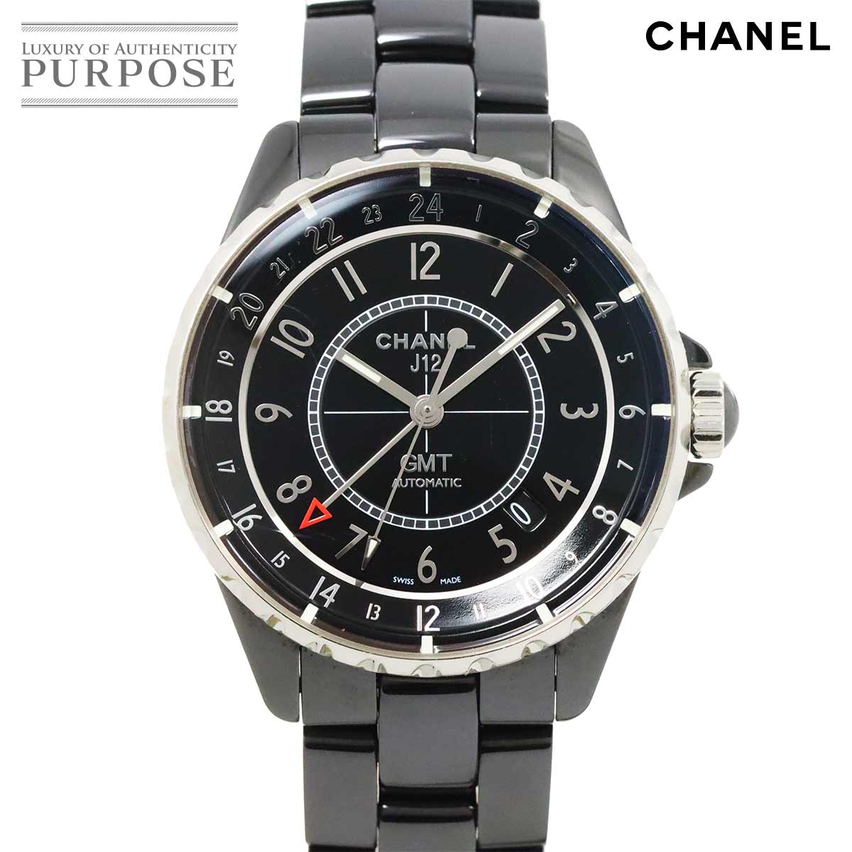 T097 シャネル J12 38mm H0685 ブラックセラミック オート Chanel