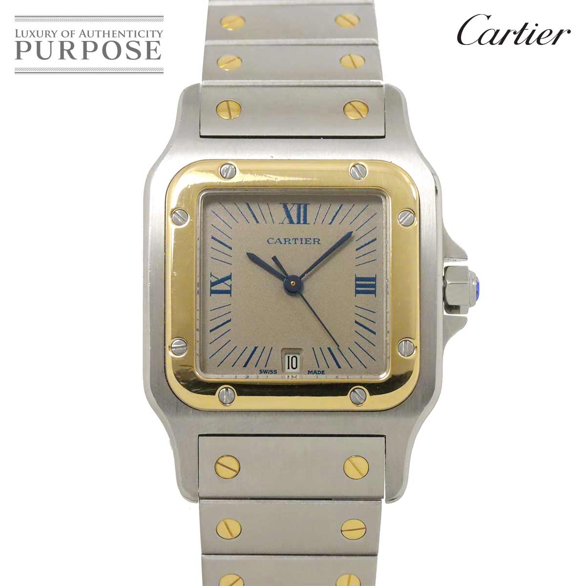 楽天市場】【OH済】 カルティエ 【CARTIER】 サントスガルベLM ムーン