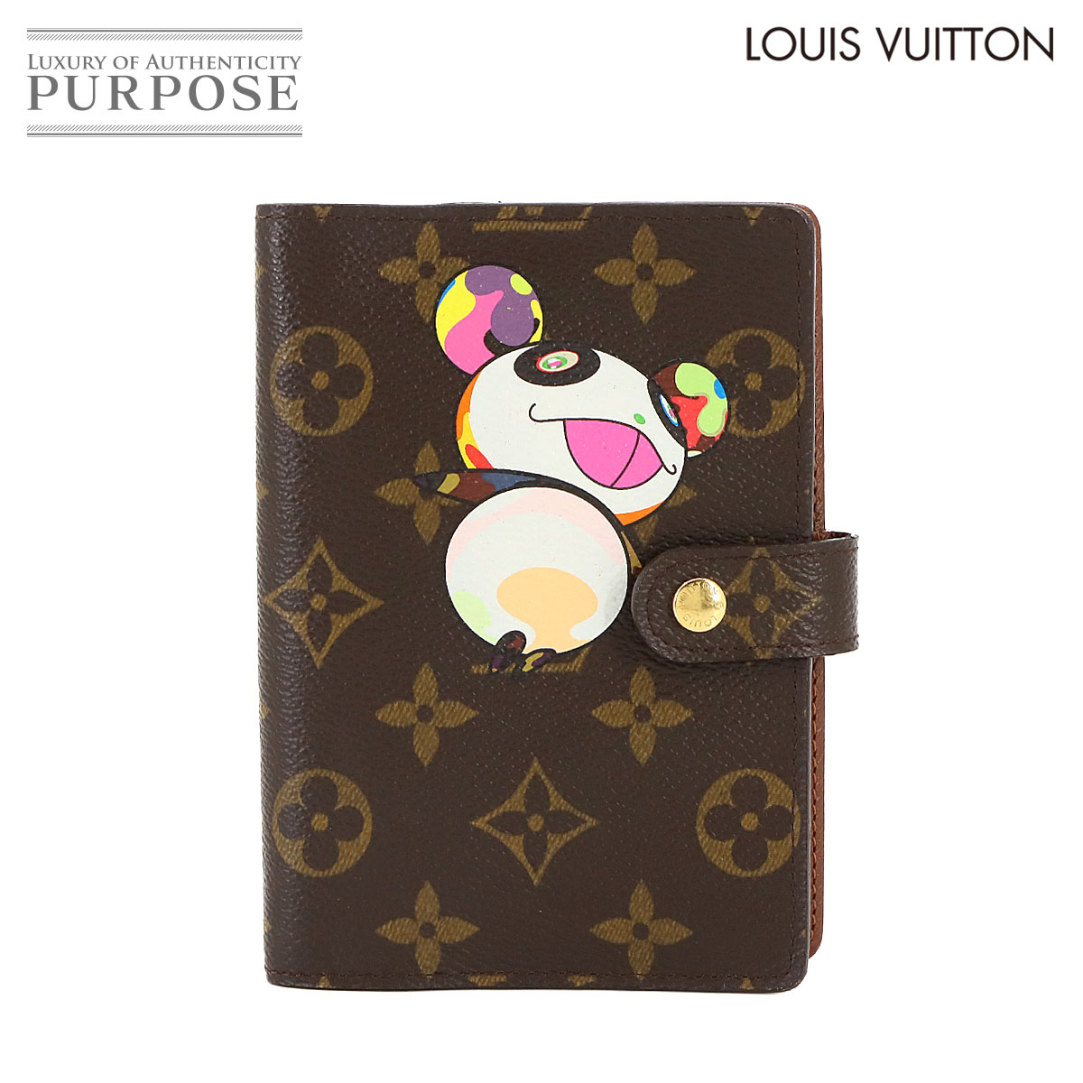 ルイヴィトン モノグラムパンダ アジェンダPM 村上隆手帳カバー R20011 楽天市場】【中古】LOUIS VUITTON ルイ ヴィトン アジェンダPM