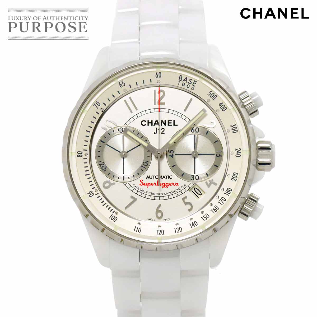 楽天市場】【CHANEL】シャネル J12 スーパーレッジェーラ クロノグラフ 