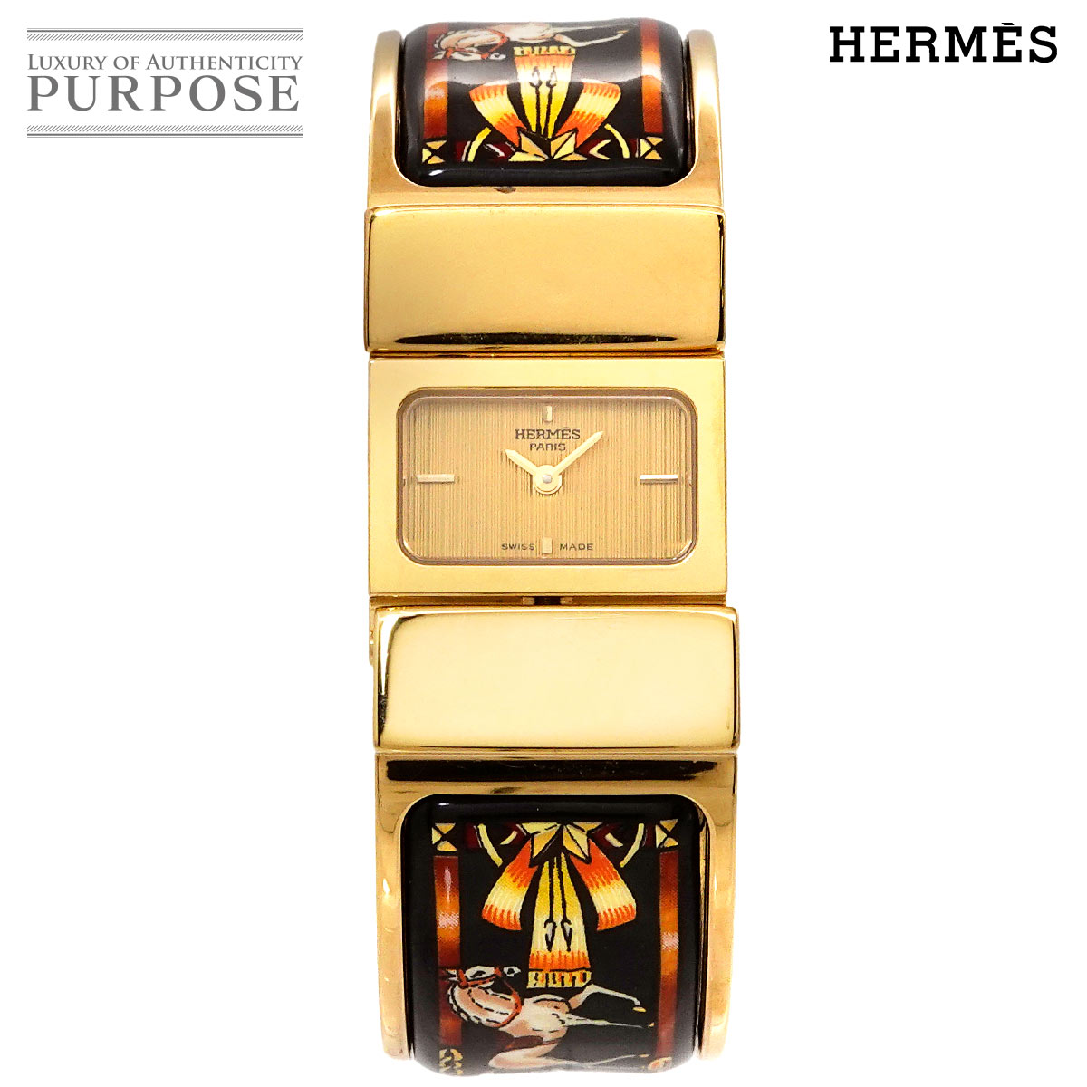 楽天市場】エルメス HERMES ロケ L01 201 バングル ウォッチ