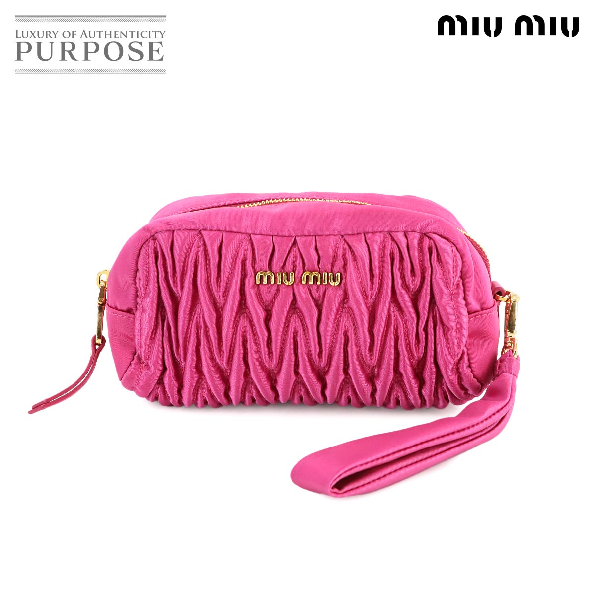 【25SS☆】ミュウミュウ ポーチ クロシェ 可愛い♪ miu miu クロシェ ポーチ - メルカリ