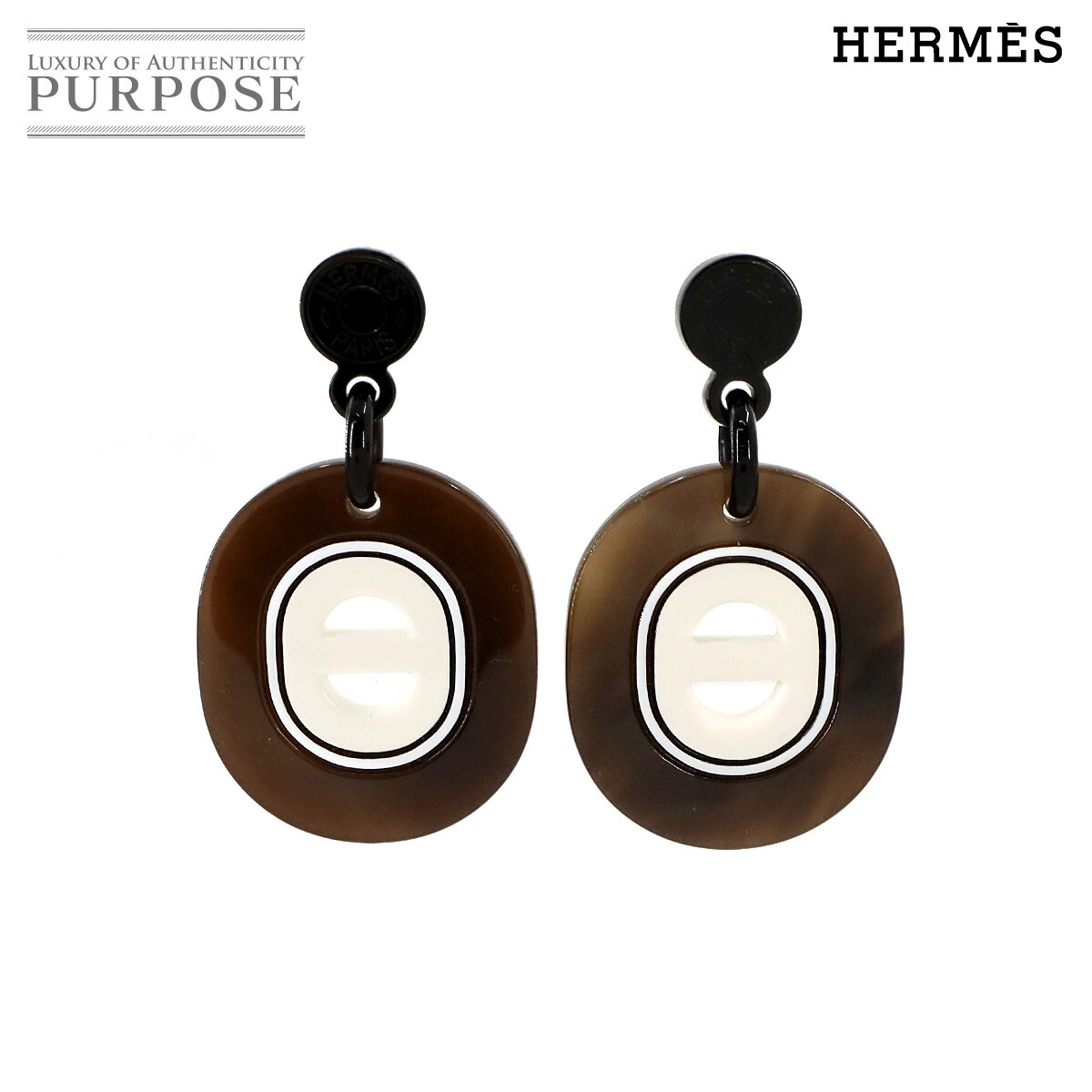 エルメス ピアス <フェット・ヴォ・ジュ> PM バッファロー HERMES r10414i.jpg