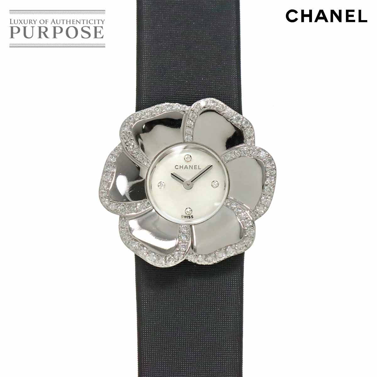 CHANELカメリア正規品 カメリア | J11176 | K18ホワイトゴールド | 中古A品