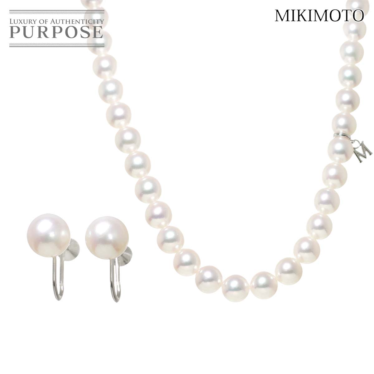 楽天市場】ミキモト MIKIMOTO ネックレス パール 7.0-7.5mm珠 SV925