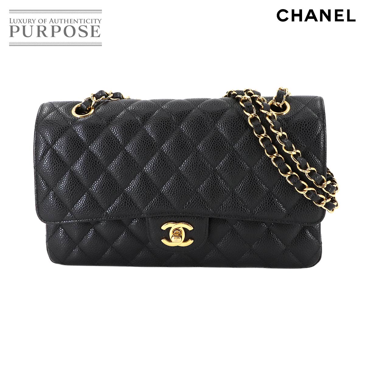 ショルダーバッグ・ポシェット × ヴィンテージ(中古) Chanel 22 bag 30 24A】豪華パール付きチェーン☆CHANEL 22☆ショルダーバック