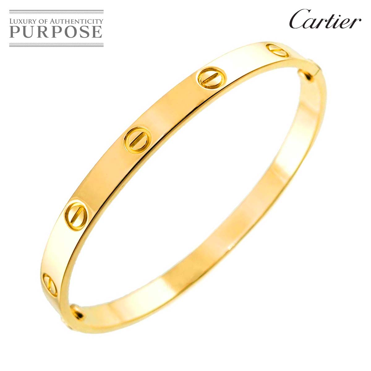 Cartier 750ノベルティー ゴールド バングル Cartier カルティエ ブレスレット 18KT バングル K18YG ゴールド