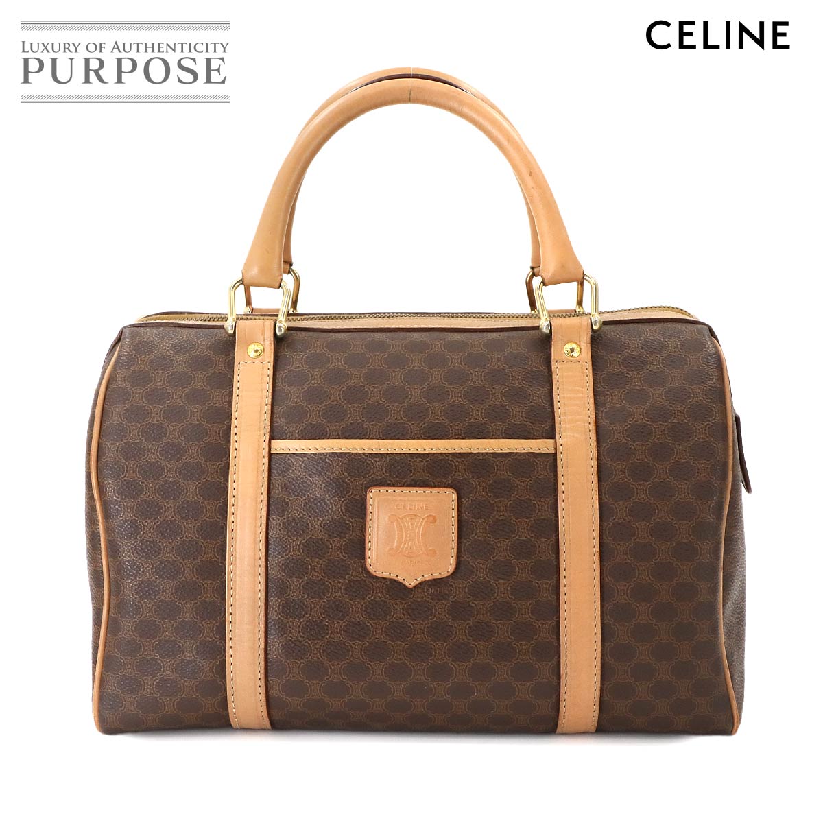 CELINE ロゴ柄 ボストンバッグ　ヴィンテージ　新品　未使用 789e789-36322-1.jpg