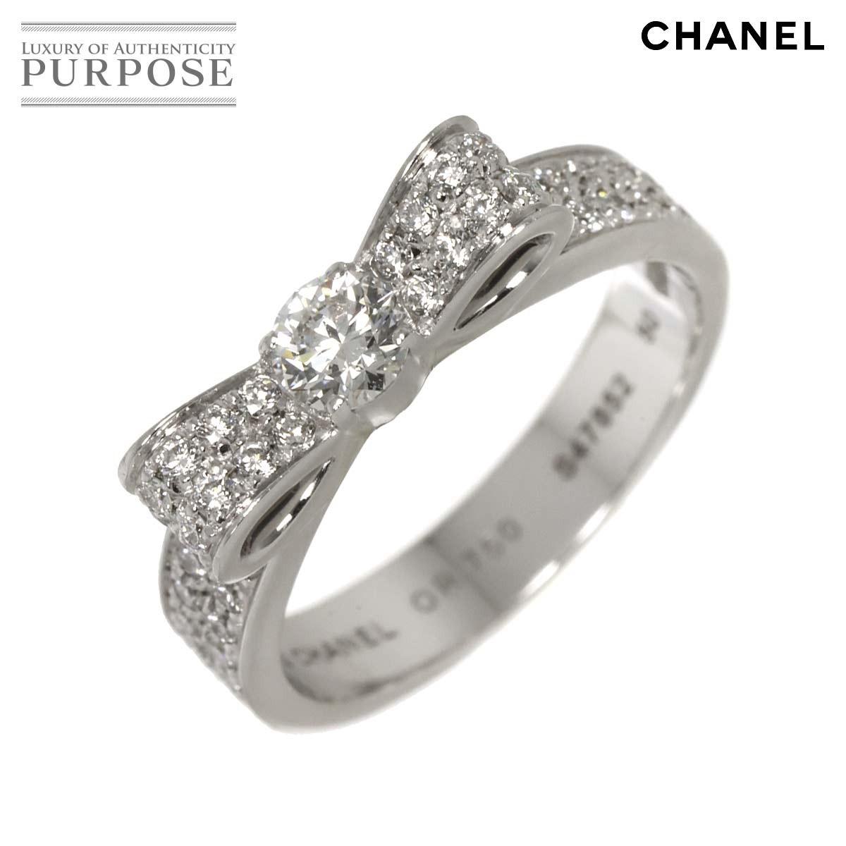 CHANEL リボンモチーフリング J3412 #45 （5号） シャネル CHANEL】リング リュバン ドゥ シャネル ボウ リボン
