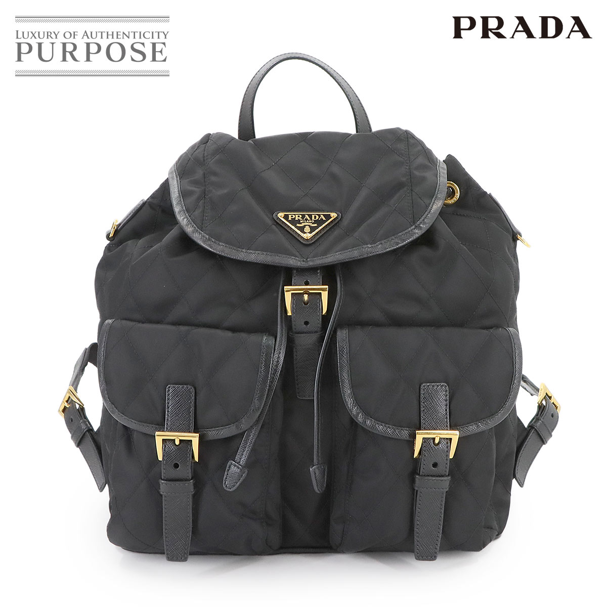 PRADA ブラック キルティングバッグ Prada キルティング ハンドバッグ | ブラック | FARFETCH JP