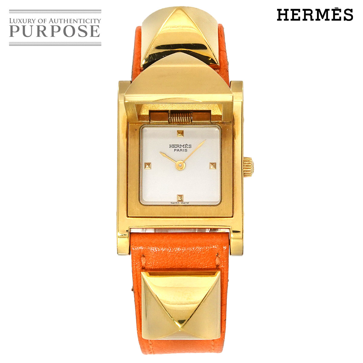 現状品 HERMES エルメス ウィンザー 腕時計 クォーツ シルバー ゴールド HERMES エルメス ウィンザー クォーツ 腕時計 ゴールド系