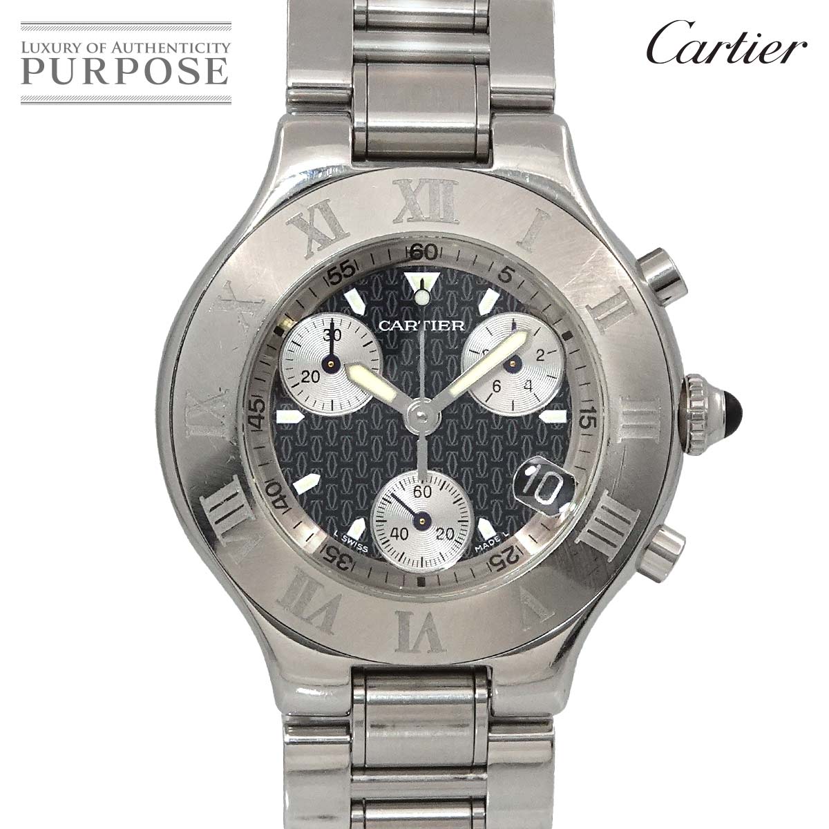 楽天市場】【ウォッチ】Cartier カルティエ マスト21 クロノスカフ